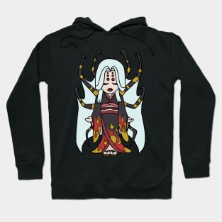 Spider Yokai Jorōgumo Playing Shamisen CHIBI MONSTER GIRLS Series I Hoodie